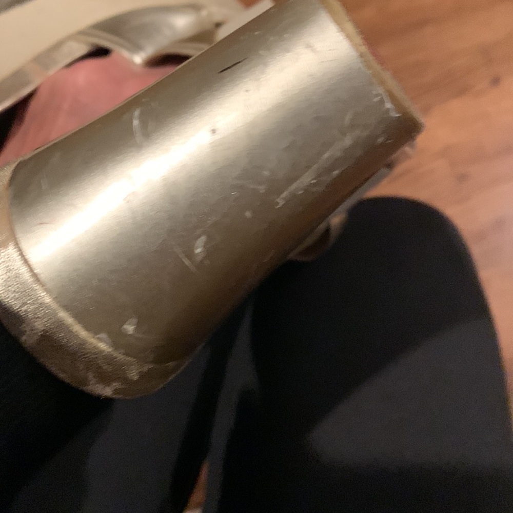 Gold Prada slip on wedges size 38 - Picture 9 of 12